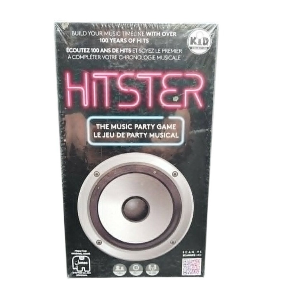 Jumbo Hitster Music Party Game Black Neon Retro Spotify Trivia‎ Card Game New